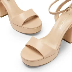 Ankle-Strap Platform Chunky High Heel Sandals