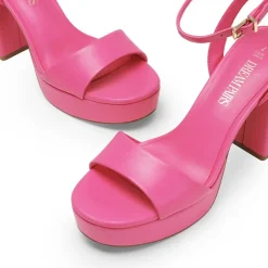 Ankle-Strap Platform Chunky High Heel Sandals