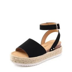 Ankle Strap Platform Espadrille Sandals