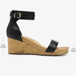 Ankle Strap Platform Wedge Heel Sandals