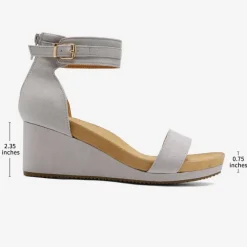 Ankle Strap Platform Wedge Heel Sandals