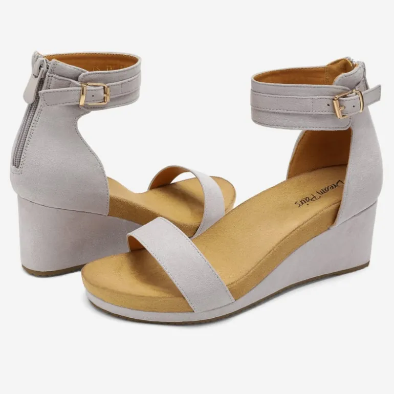 Ankle Strap Platform Wedge Heel Sandals