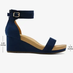 Ankle Strap Platform Wedge Heel Sandals