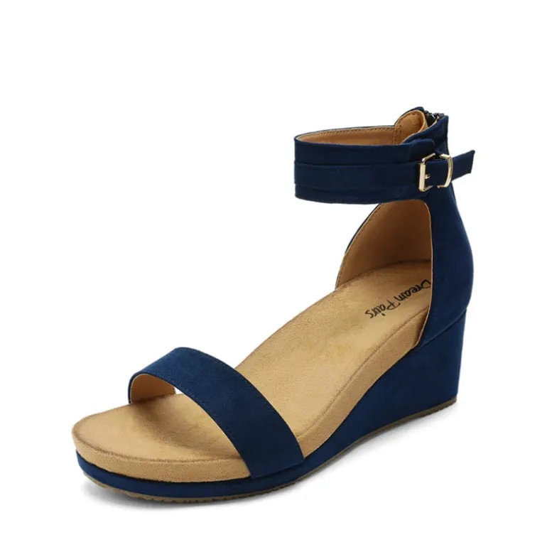 Ankle Strap Platform Wedge Heel Sandals