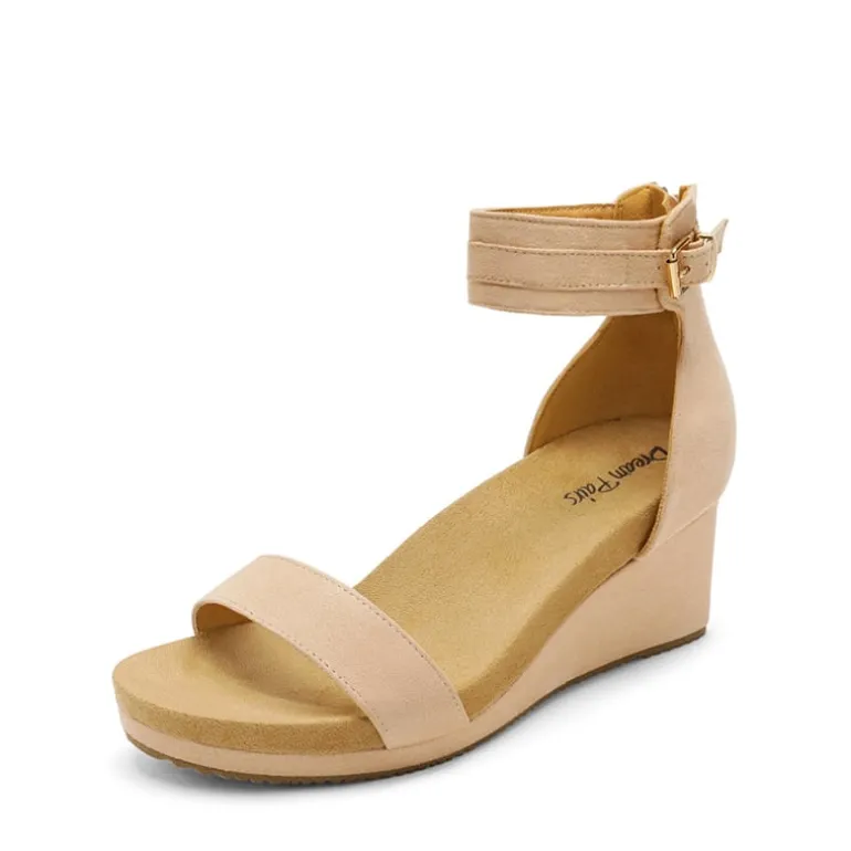 Ankle Strap Platform Wedge Heel Sandals