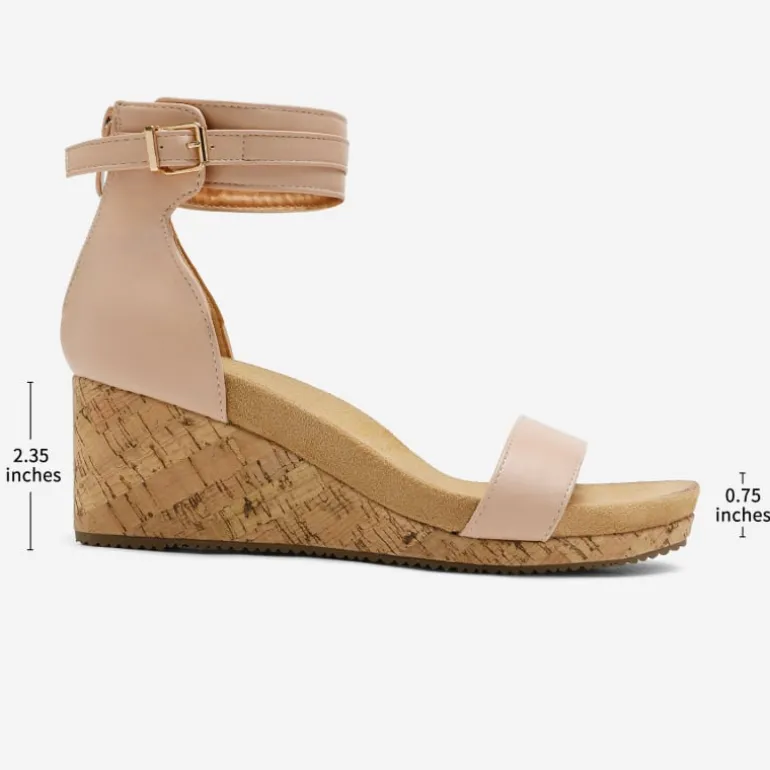 Ankle Strap Platform Wedge Heel Sandals