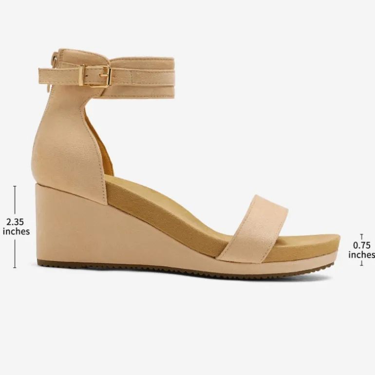 Ankle Strap Platform Wedge Heel Sandals