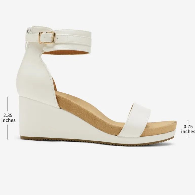 Ankle Strap Platform Wedge Heel Sandals