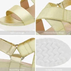 Ankle Strap Platform Wedge Sandals