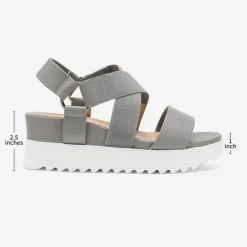 Ankle Strap Platform Wedge Sandals