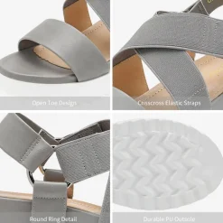 Ankle Strap Platform Wedge Sandals