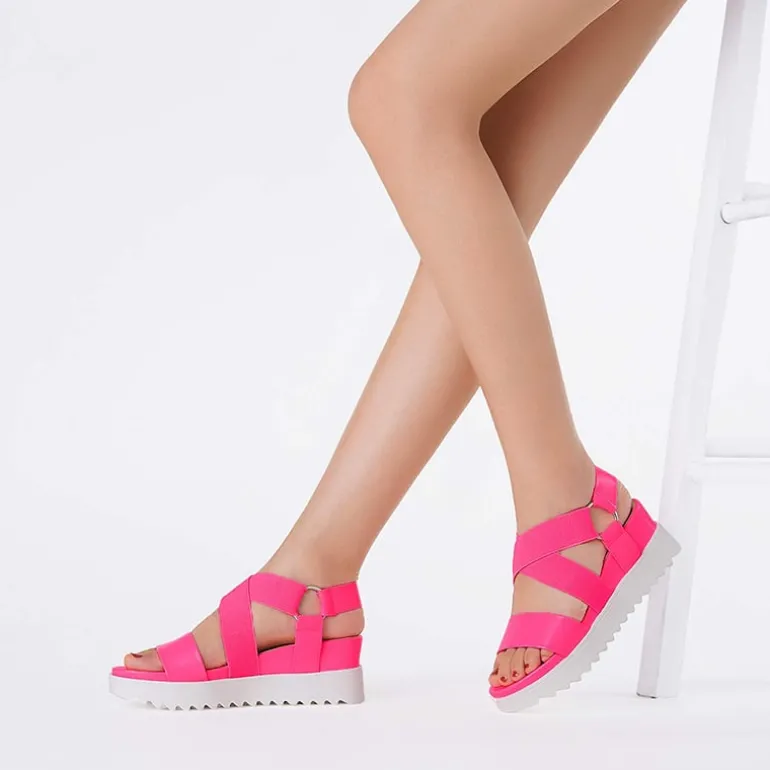 Ankle Strap Platform Wedge Sandals