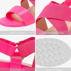 Ankle Strap Platform Wedge Sandals