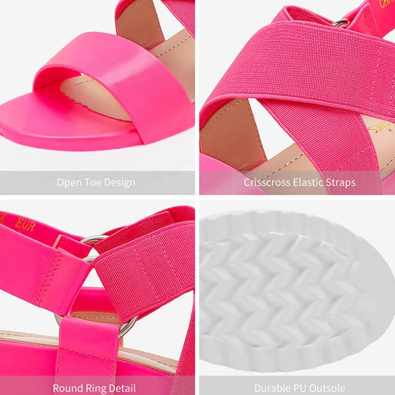 Ankle Strap Platform Wedge Sandals