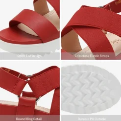 Ankle Strap Platform Wedge Sandals