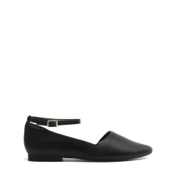 Ankle-Strap Pointed Toe D'Orsay Flats