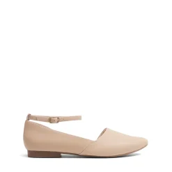 Ankle-Strap Pointed Toe D'Orsay Flats