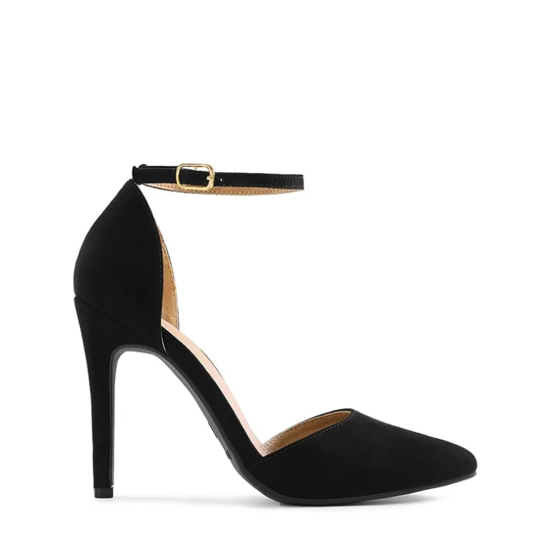 Ankle Strap Pointed Toe Stiletto Heels Pumps