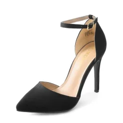 Ankle Strap Pointed Toe Stiletto Heels Pumps