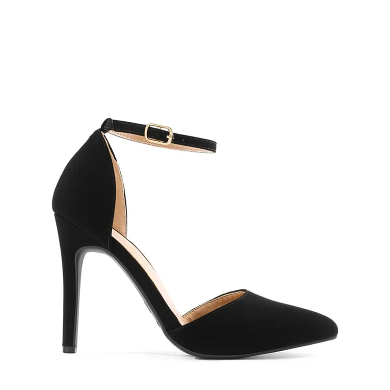 Ankle Strap Pointed Toe Stiletto Heels Pumps