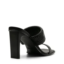 Ankle Strap Rectangular Square Toe Heel Sandals