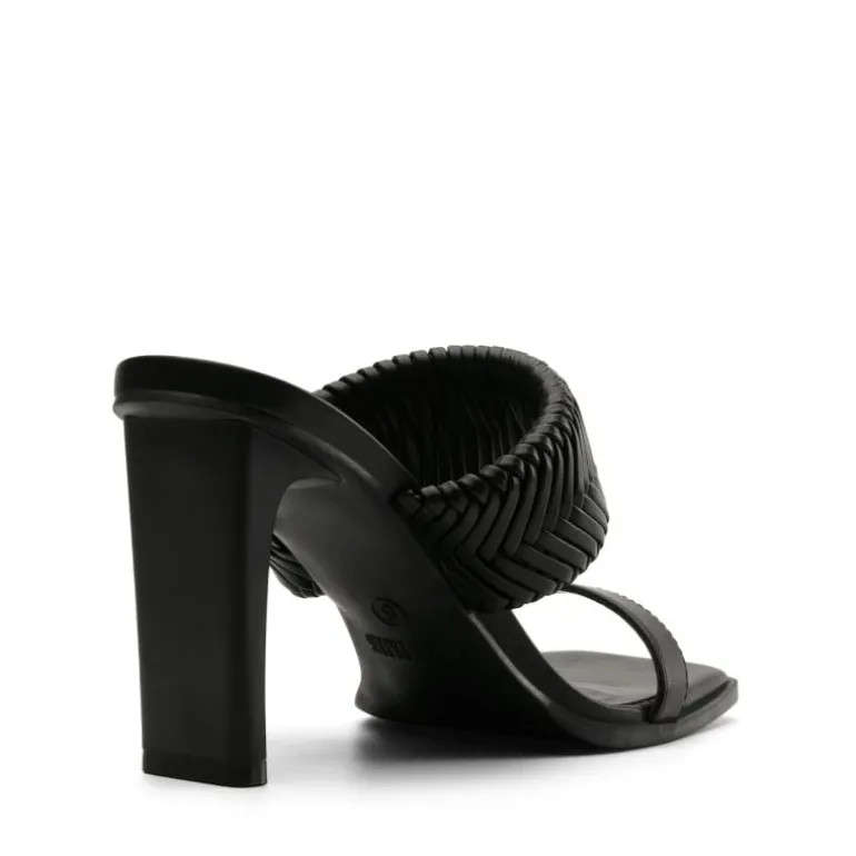 Ankle Strap Rectangular Square Toe Heel Sandals