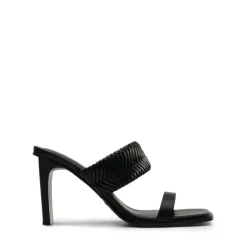 Ankle Strap Rectangular Square Toe Heel Sandals