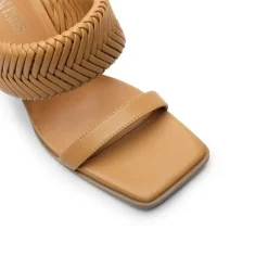 Ankle Strap Rectangular Square Toe Heel Sandals