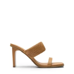Ankle Strap Rectangular Square Toe Heel Sandals