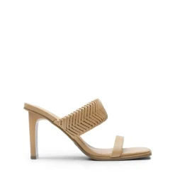 Ankle Strap Rectangular Square Toe Heel Sandals