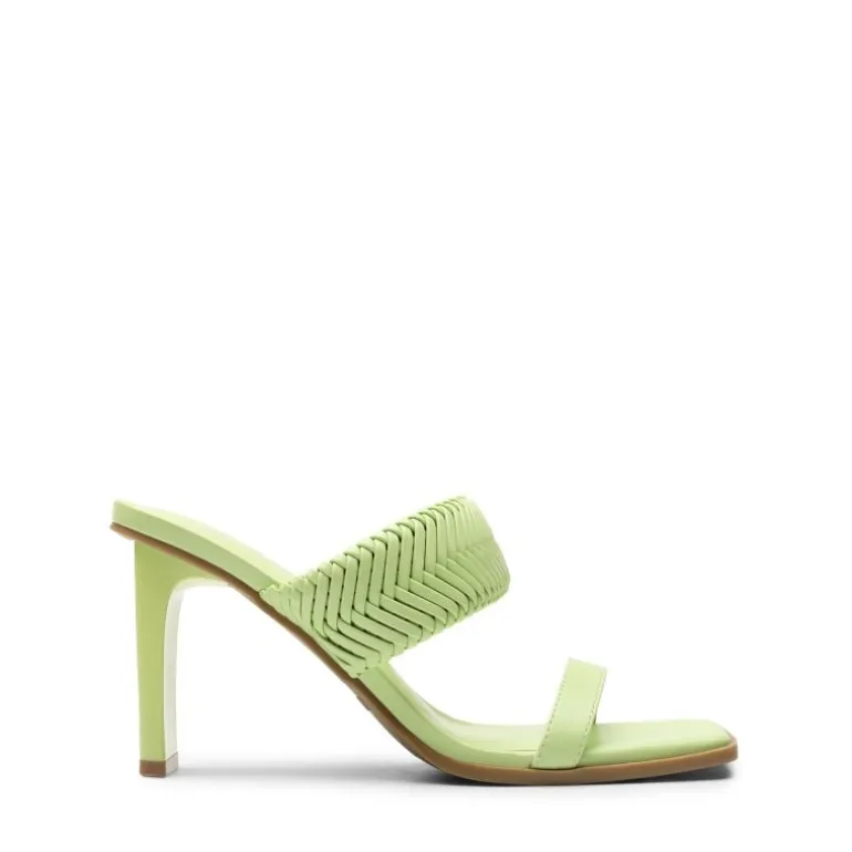 Ankle Strap Rectangular Square Toe Heel Sandals