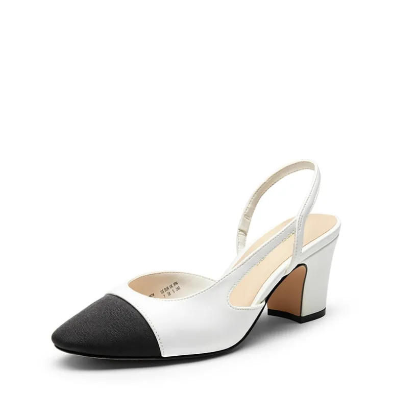 Ankle Strap Slingback Cap Toe Pumps