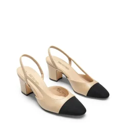 Ankle Strap Slingback Cap Toe Pumps
