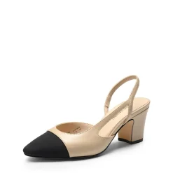 Ankle Strap Slingback Cap Toe Pumps