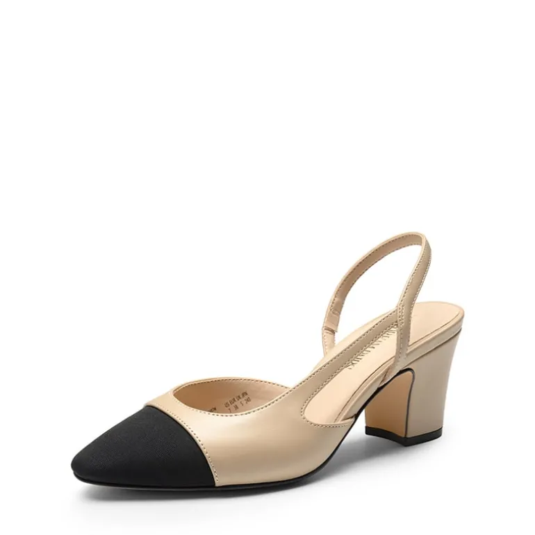 Ankle Strap Slingback Cap Toe Pumps