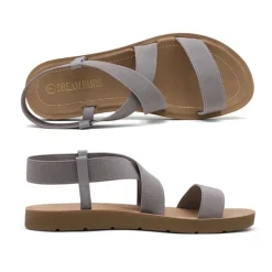Ankle Strap Summer Flat Sandals