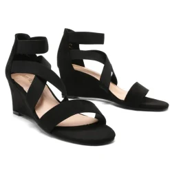 Ankle Strap Wedge Heel Sandals