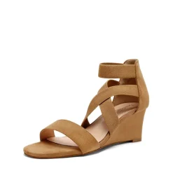 Ankle Strap Wedge Heel Sandals