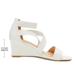 Ankle Strap Wedge Heel Sandals