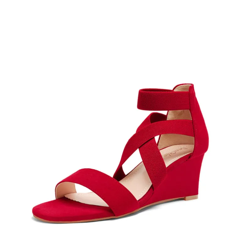 Ankle Strap Wedge Heel Sandals
