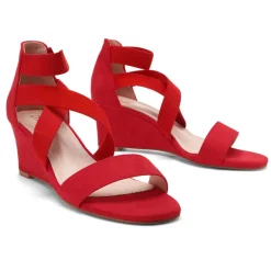 Ankle Strap Wedge Heel Sandals