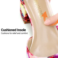 Annee Pointed Toe Low Chunky Heels Pump Shoes