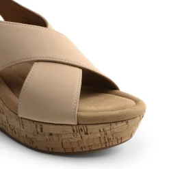 Arch Support Criss-cross Wedge Sandals