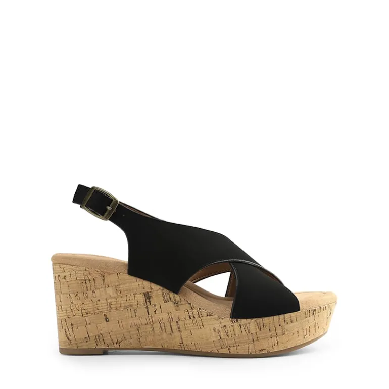 Arch Support Criss-cross Wedge Sandals
