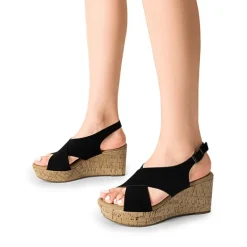 Arch Support Criss-cross Wedge Sandals