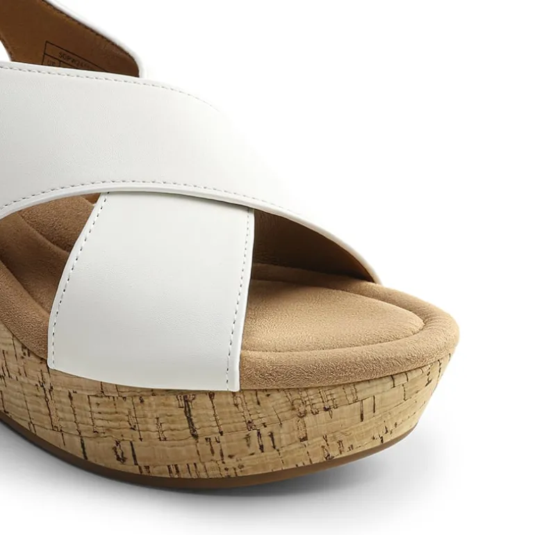 Arch Support Criss-cross Wedge Sandals