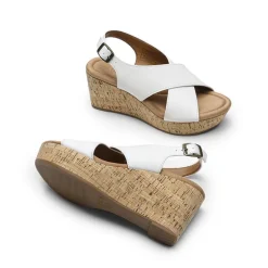 Arch Support Criss-cross Wedge Sandals