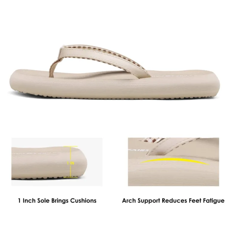 Arch Support Flip Flops