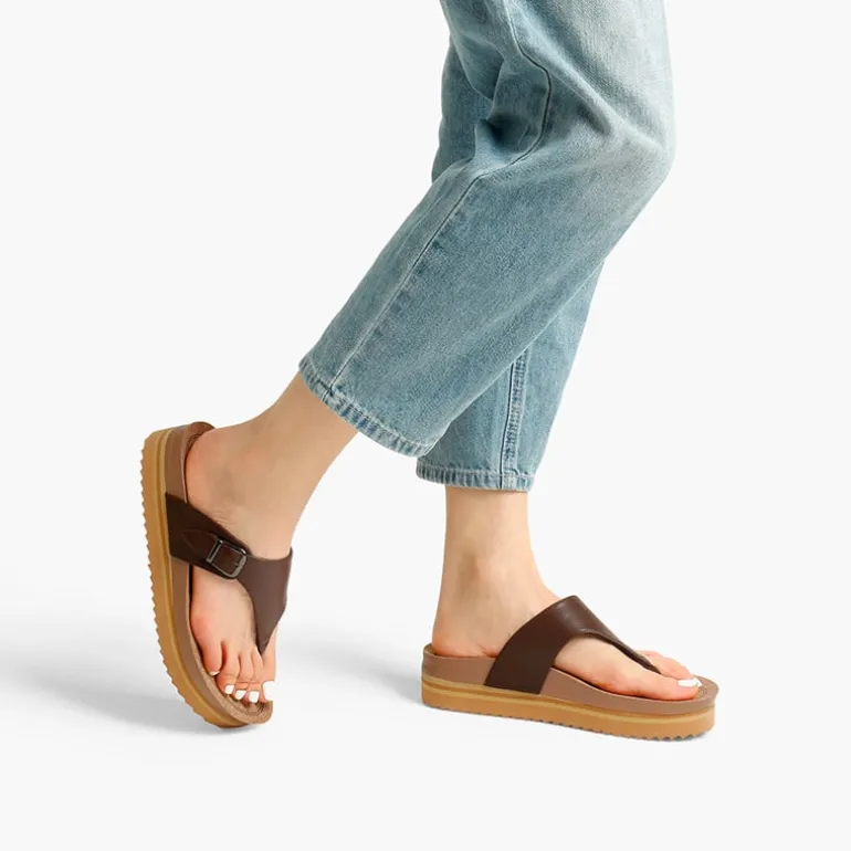Arch Support Platform Thong Sandals