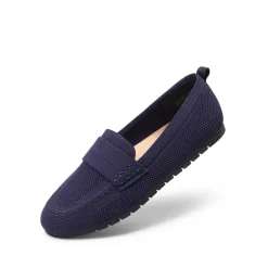 Ascenelle All-day Comfort Fashionable Slip-on Loafers Knit Edition